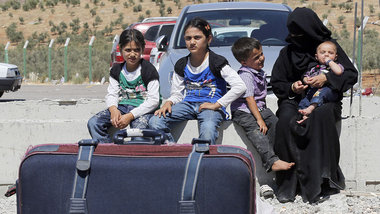 Auf dem Weg nach Niedersachsen: Syrische Fl&uuml;chtlinge
