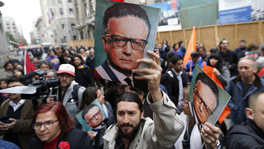 Santiago de Chile, 11. September: Mehrere Zehntausend Menschen e...