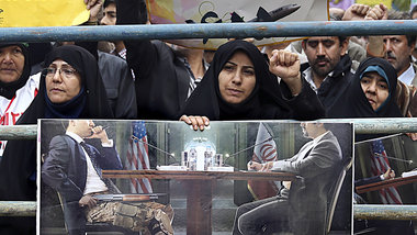 Kein Vertrauen in die USA: Demonstration am Montag in Teheran