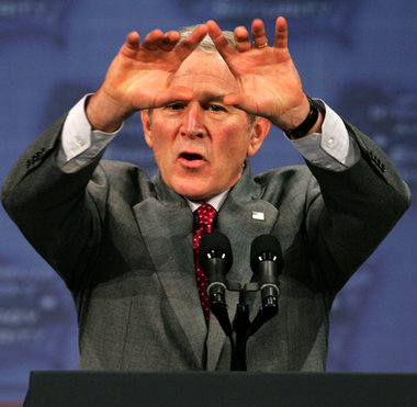 Unbeliebt: US-Präsident Bush
