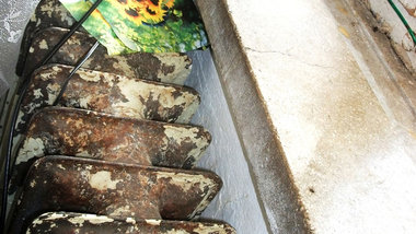 Desolater Zustand: Wohnraum im Asylheim Krumpa