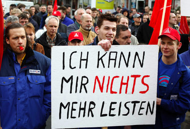 Warnstreik bei Alstom Power Service und Stadler in Berlin, April...