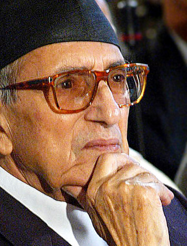 Premier Girija Prasad Koirala Premier Girija Prasad Koirala