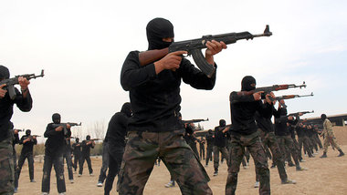 Kämpfer der »Islamischen Front« in der Region Ghouta bei Damasku...