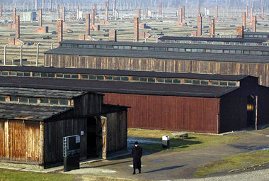 Das Barackenlager von Birkenau heute