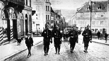 Von den Els&auml;ssern nicht akzeptiert: Preu&szlig;ische Soldat...
