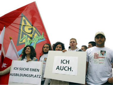 ... dann suchen sie noch heute. Aktion für Ausbildungsplatzumlag...