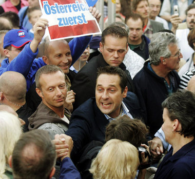 Wahlkampf 2006 in Wien: FPÖ-Spitzenkandidat Heinz-Christian Stra...