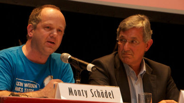 Monty Schädel und Bernd Riexinger
