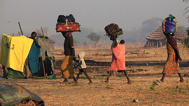 Fl&uuml;chtlinge in Minkaman im S&uuml;dsudan (14. Januar 2014)