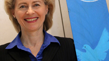 Bundesverteidigungsministerin Ursula von der Leyen (CDU) am 28. ...