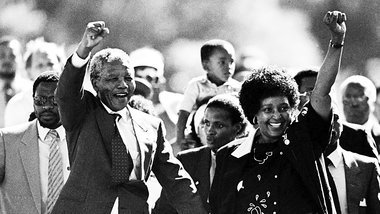 Es war einmal: Nelson Mandela mit seiner damaligen Frau Winnie M