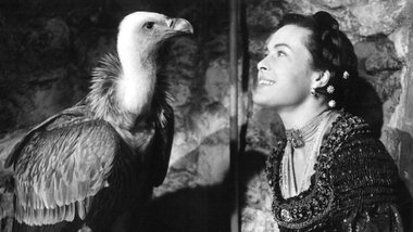 Szene aus dem Heimatfilm &raquo;Geier-Wally&laquo;, BRD 1956: An...