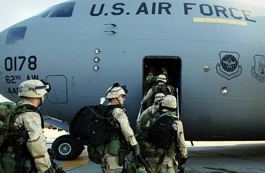 US-Soldaten in Ramstein: Abflug zum Kriegseinsatz im Irak