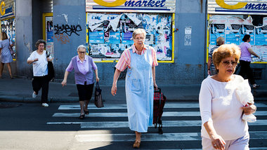 In der Nähe des Marktes im Belgrader Stadtteil Vracar