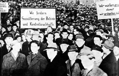 Bergarbeiter-Demo 1947 im Ruhrgebiet