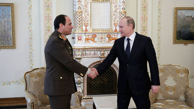 &Auml;gyptens starker Mann Al-Sisi am Donnerstag in Moskau mit R...