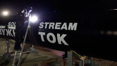 Bleibt als Konstante: Leitungsrohr der Pipeline von Southstream,... Bleibt als Konstante: Leitungsrohr der Pipeline von Southstream,...