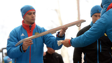 Auf dieser Kufe wurde Alexander Subkow Olympiasieger