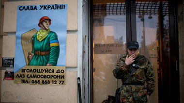 &raquo;Ruhm der Ukraine&laquo;: Werbeplakat f&uuml;r eine der pa...