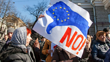 Demonstration gegen das ukrainische Putschistenregime und die Ei...