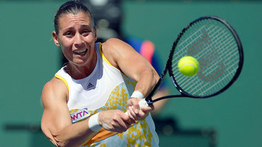 Flavia Pennetta, älteste Spielerin im Klassement, nutzte die For...