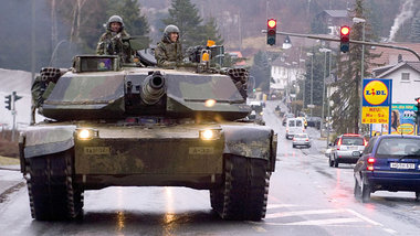 Panzer im mittelhessischen Revier der Lieblichkeit