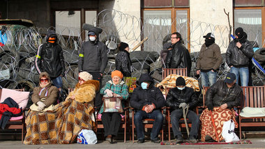 Demonstranten besetzten am Montag das Geb&auml;ude der Regionalr...