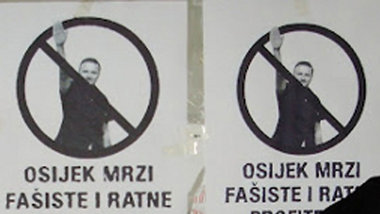 &raquo;Osijek ha&szlig;t Faschisten und Kriegsprofiteure&laquo;:...
