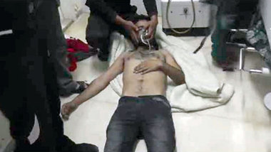 Das Foto des regierungsfeindlichen Shams News Network zeigt ange... Das Foto des regierungsfeindlichen Shams News Network zeigt ange...