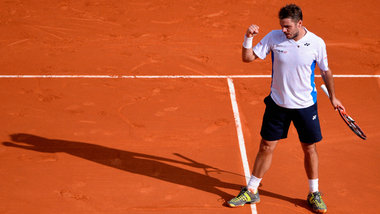 Stan »the man« Wawrinka beim Finalsieg gegen sein Vo... Stan »the man« Wawrinka beim Finalsieg gegen sein Vo...