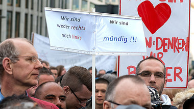 Kundgebung auf dem Potsdamer Platz am vergangenen Montag