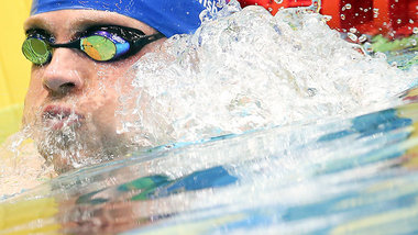 Jubel heute: Paul Biedermann nach seinem Triumph über 100 m... Jubel heute: Paul Biedermann nach seinem Triumph über 100 m...