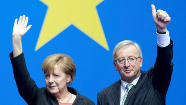 Die Kanzlerin und ihr Paladin (Angela Merkel und Jean-Claude &sh...