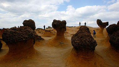 Die Landschaft im Yeliou-Geopark wirkt nicht wie von dieser Welt...