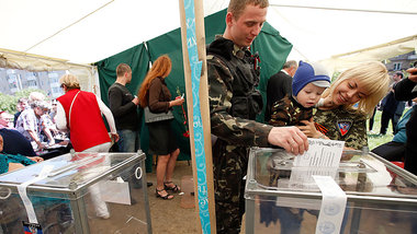 Abstimmung &uuml;ber die Unabh&auml;ngigkeit am Sonntag in Donez...