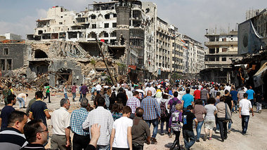 Nach dem Ende der K&auml;mpfe in Homs kehrten am vergangenen Fre...
