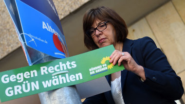 Rebecca Harms gegen rechts? Nicht in der Ukraine (Berlin, 20.5.2...