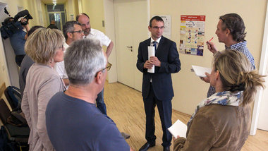 Medienvertreter am Dienstag im Amtsgericht Pirna anl&auml;&szlig...