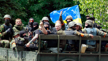 Poroschenkos Truppen in der ostukrainischen Stadt Mariupol