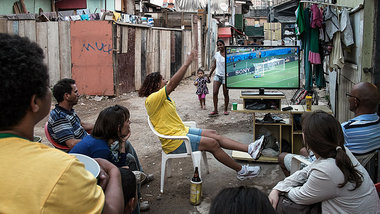 WM-Stimmung in der Favela Moinho im Zentrum von S&atilde;o Paulo...