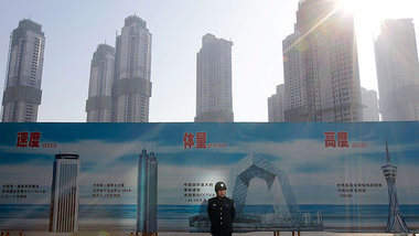 Wohnungsneubau in chinesischen Dimensionen: Hochh&auml;user in d...
