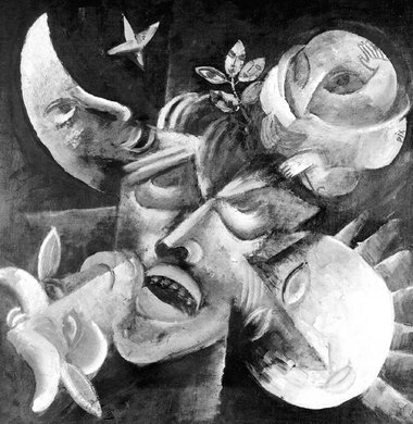 Selbstbildnis à la Kessler (ist aber von Otto Dix "Sehnsucht", 1...