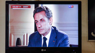 Gro&amp;szlig;es Theater: Nicolas Sarkozy am Mittwoch im franz&a...