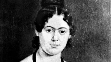 Jenny Marx auf einem um 1835 entstandenen Gem&auml;lde eines unb...