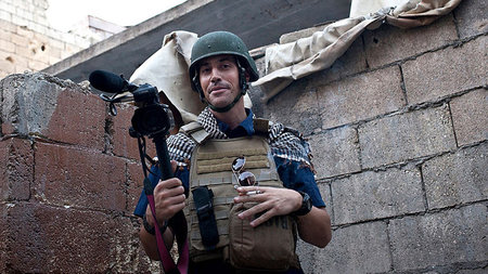 Der US-Journalist James Foley kurz vor seiner Entführung im... Der US-Journalist James Foley kurz vor seiner Entführung im...