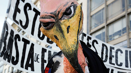 Auch mit Demonstrationen vor der Handelskammer der Vereinigten S... Auch mit Demonstrationen vor der Handelskammer der Vereinigten S...