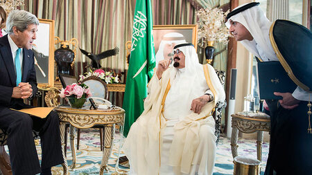 Der saudische König Abdallah Ende Juni mit dem US-amerikani... Der saudische König Abdallah Ende Juni mit dem US-amerikani...