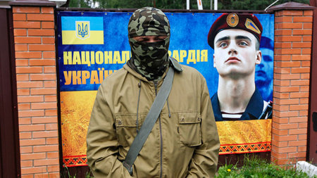 Semjon Semjontschenko im Juni auf einem St&uuml;tzpunkt der ukra...