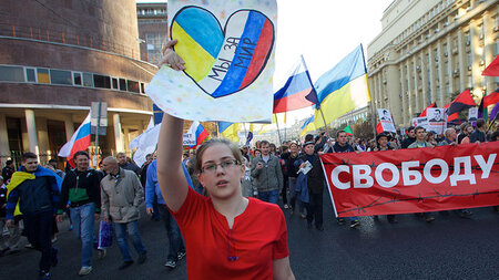 Am Sonntag in Moskau: »Wir sind für Frieden« &n... Am Sonntag in Moskau: »Wir sind für Frieden« &n...